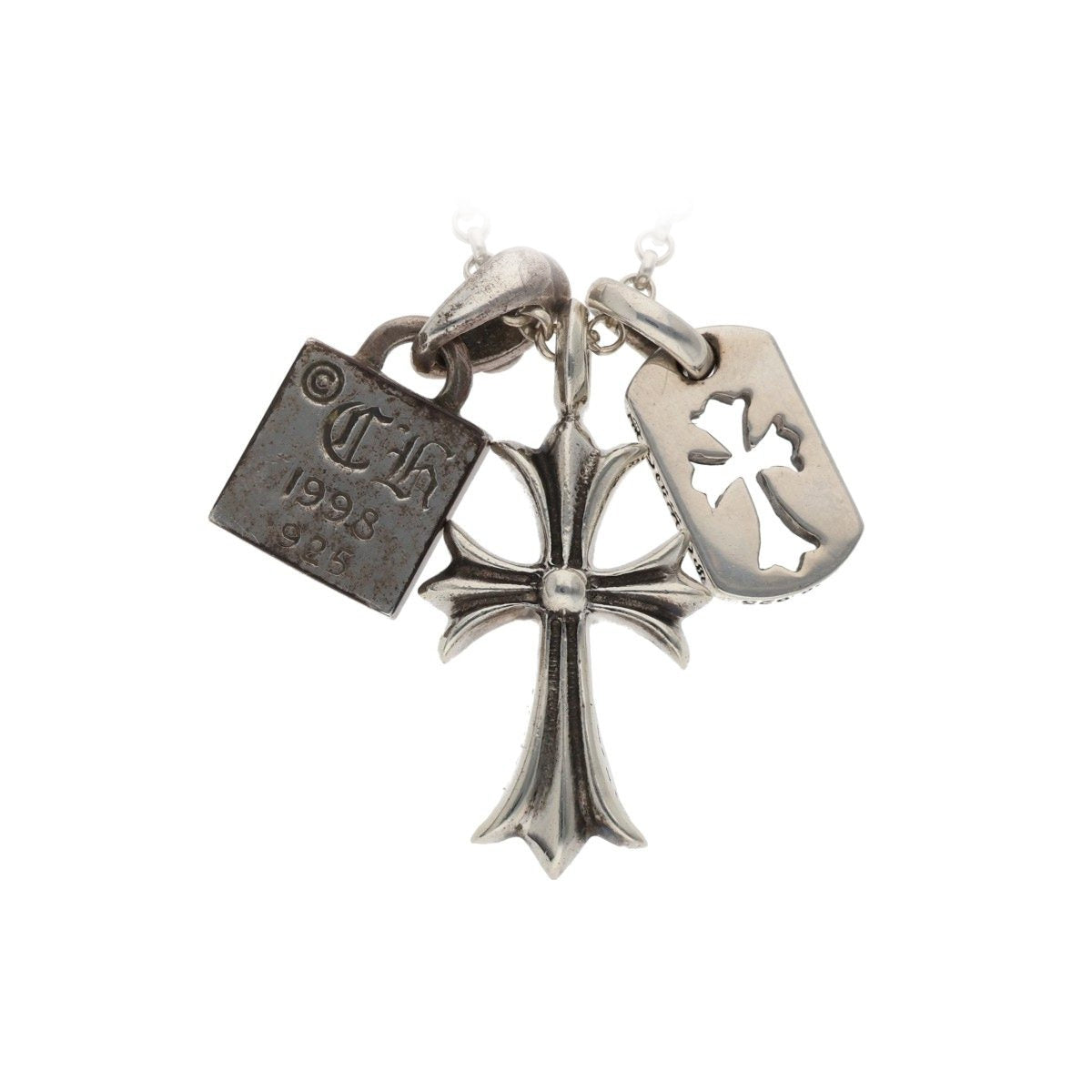 Chris Cross Diamond Twist Silver Chain