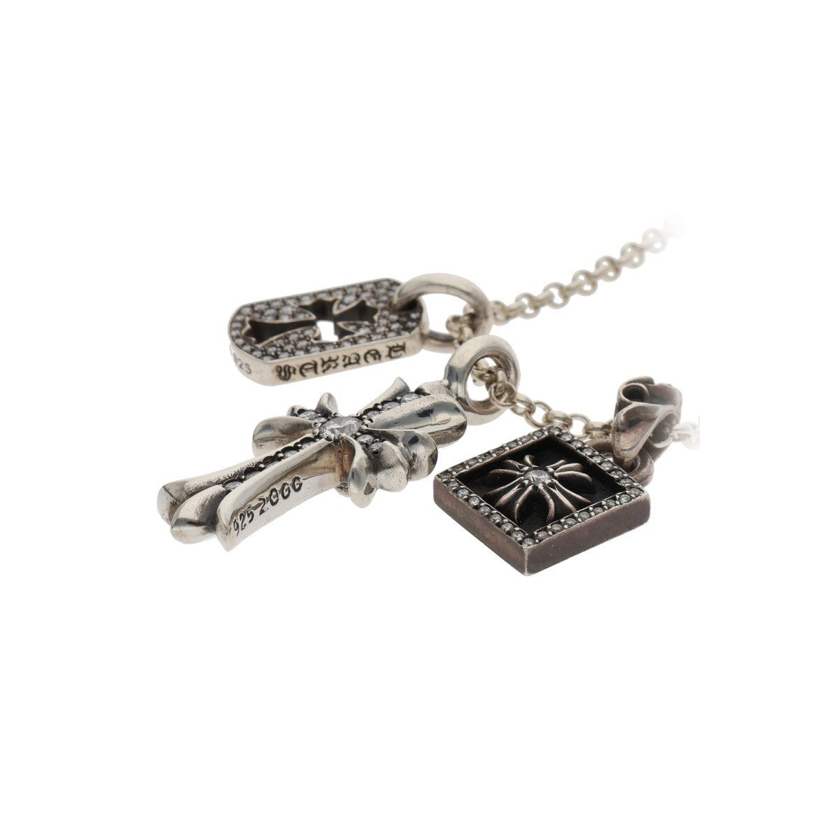 Chris Cross Diamond Twist Silver Chain