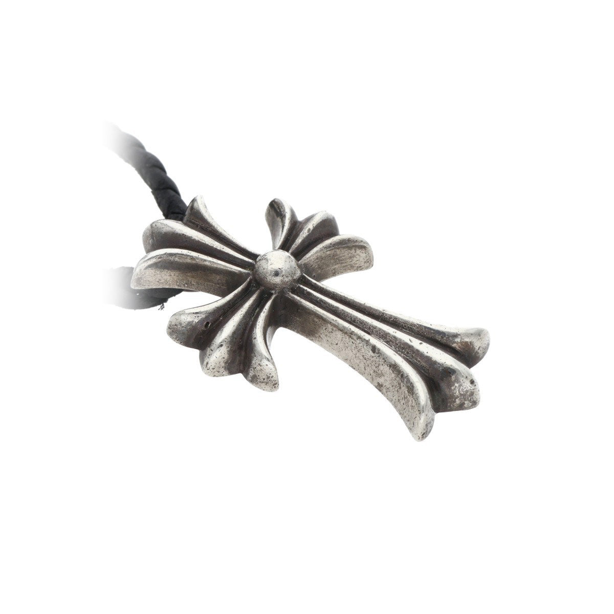 Rugged bold silver cross pendant