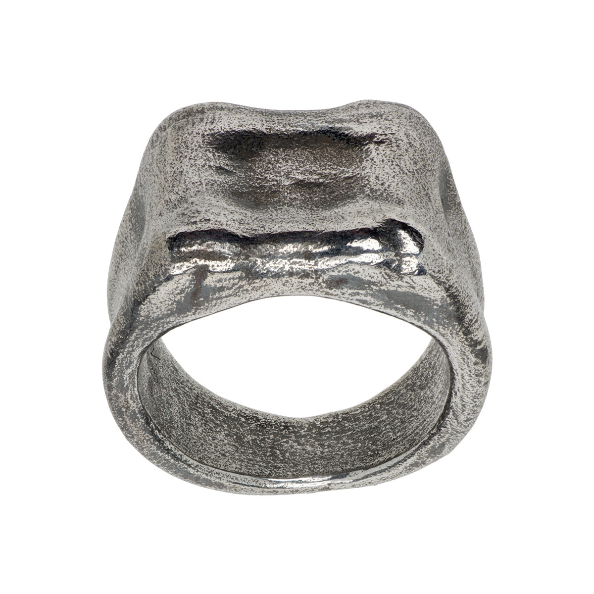 Antiqued Bone Ridge Statement Ring